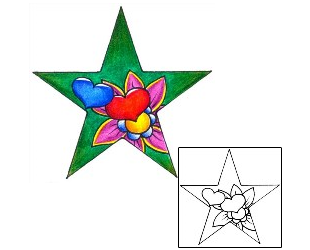 Star Tattoo For Women tattoo | DKF-00444