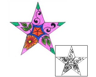 Star Tattoo Astronomy tattoo | DKF-00446