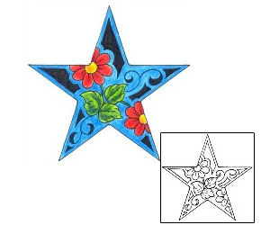Star Tattoo Astronomy tattoo | DKF-00449