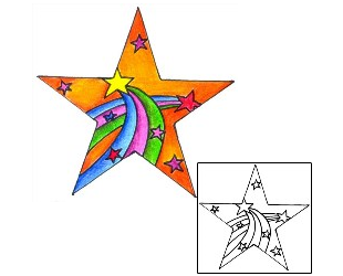 Rainbow Tattoo Astronomy tattoo | DKF-00463