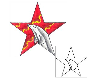 Star Tattoo Marine Life tattoo | DKF-00469