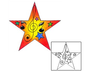 Star Tattoo Miscellaneous tattoo | DKF-00474