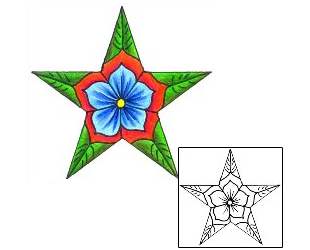 Star Tattoo Astronomy tattoo | DKF-00476