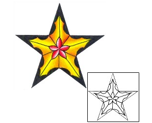 Star Tattoo Astronomy tattoo | DKF-00481