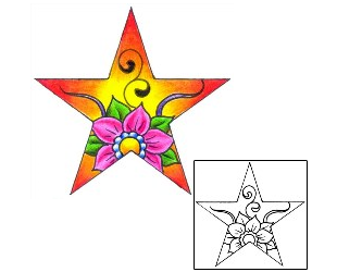 Star Tattoo Astronomy tattoo | DKF-00496