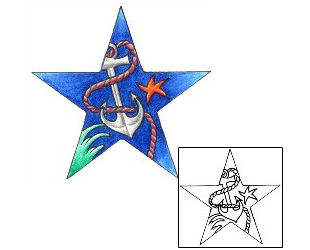 Star Tattoo Patronage tattoo | DKF-00504