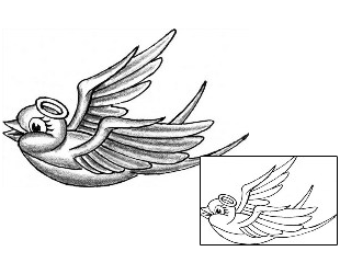 Angel Tattoo Religious & Spiritual tattoo | DLF-00022