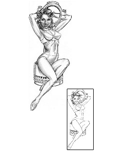 Pin Up Tattoo For Men tattoo | DLF-00024