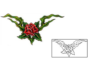 Rose Tattoo Plant Life tattoo | DMF-00041