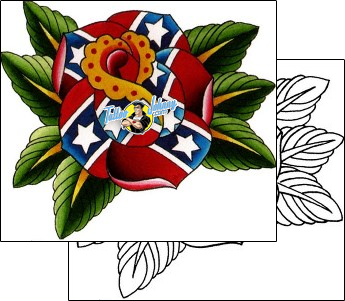Flower Tattoo plant-life-rose-tattoos-dave-poole-dmf-00042