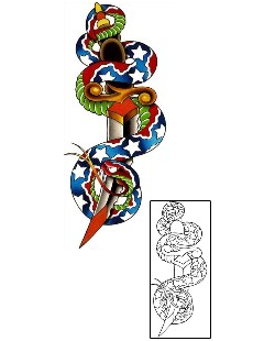 Reptile Tattoo Horror tattoo | DMF-00067