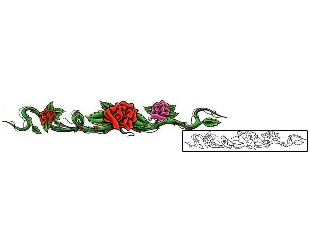 Rose Tattoo Specific Body Parts tattoo | DMF-00086