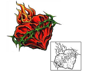 Fire – Flames Tattoo For Women tattoo | DMF-00089