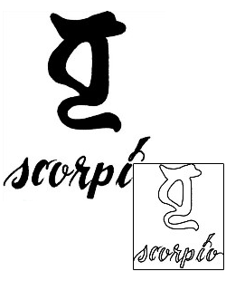 Scorpio Tattoo Zodiac tattoo | DOF-00044