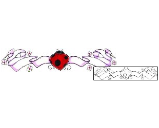 Ladybug Tattoo Specific Body Parts tattoo | DPF-00034