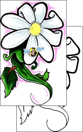 Daisy Tattoo plant-life-daisy-tattoos-don-primo-dpf-00064
