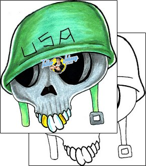 Skull Tattoo horror-skull-tattoos-don-primo-dpf-00073