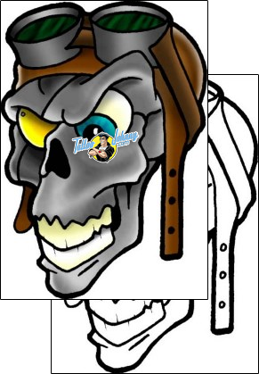 Skull Tattoo horror-skull-tattoos-don-primo-dpf-00109