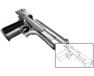 Gun Tattoo DPF-00119