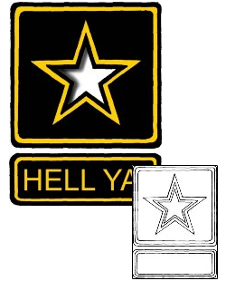 Military Tattoo Army Patch Tattoo