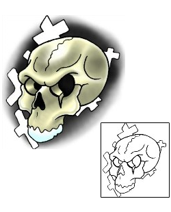 Skeleton Tattoo Horror tattoo | DPF-00130