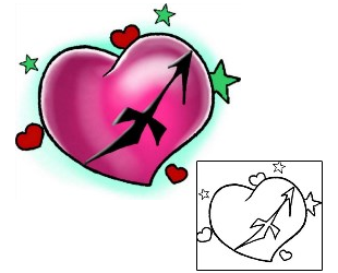 Heart Tattoo For Women tattoo | DPF-00163