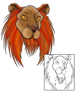 Lion Tattoo Animal tattoo | DPF-00202