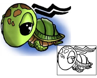 Reptiles & Amphibians Tattoo Zodiac tattoo | DPF-00236