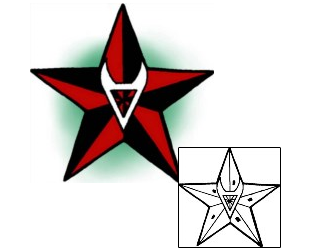 Star Tattoo Astronomy tattoo | DPF-00245