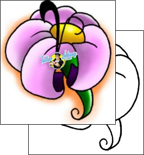 Flower Tattoo plant-life-flowers-tattoos-don-primo-dpf-00256