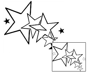 Star Tattoo Astronomy tattoo | DPF-00271