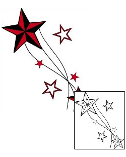 Nautical Star Tattoo Astronomy tattoo | DPF-00338