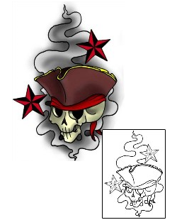 Pirate Tattoo Miscellaneous tattoo | DPF-00352
