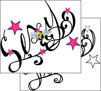 Star Tattoo lettering-tattoos-don-primo-dpf-00376