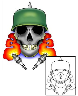 Skull Tattoo Miscellaneous tattoo | DPF-00388