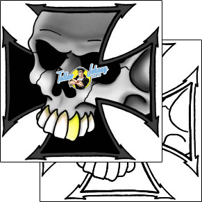 Skull Tattoo horror-skull-tattoos-don-primo-dpf-00399