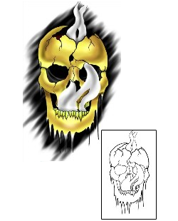 Skull Tattoo Horror tattoo | DPF-00431