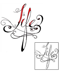 Lettering Tattoo Tattoo Styles tattoo | DPF-00434