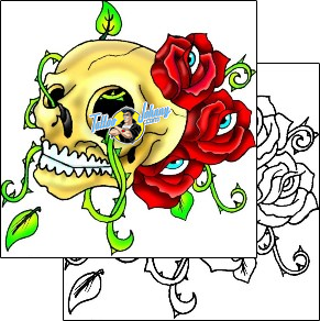 Skull Tattoo horror-skull-tattoos-don-primo-dpf-00442