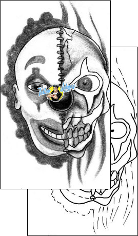 Evil Tattoo clown-tattoos-don-primo-dpf-00461