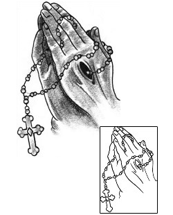 Praying Hands Tattoo Religious & Spiritual tattoo | DPF-00478