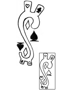 Card Tattoo Gambling tattoo | DPF-00493