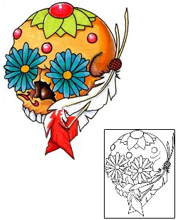 Day of the Dead Tattoo Ethnic tattoo | DPF-00496