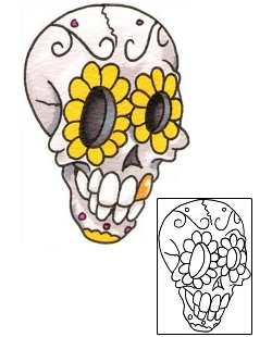 Day of the Dead Tattoo Ethnic tattoo | DPF-00521