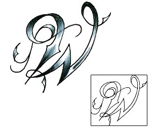 Lettering Tattoo DQF-00079