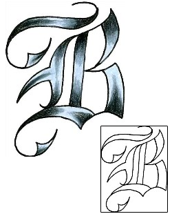 Lettering Tattoo DQF-00108