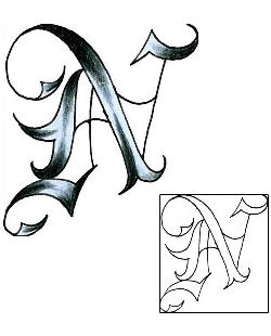 Lettering Tattoo DQF-00120