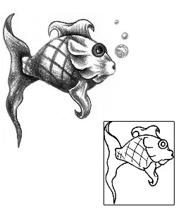 Fish Tattoo Marine Life tattoo | DVF-00041