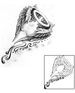 Wings Tattoo For Women tattoo | DVF-00042