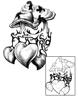 Mushroom Tattoo For Women tattoo | DVF-00058
